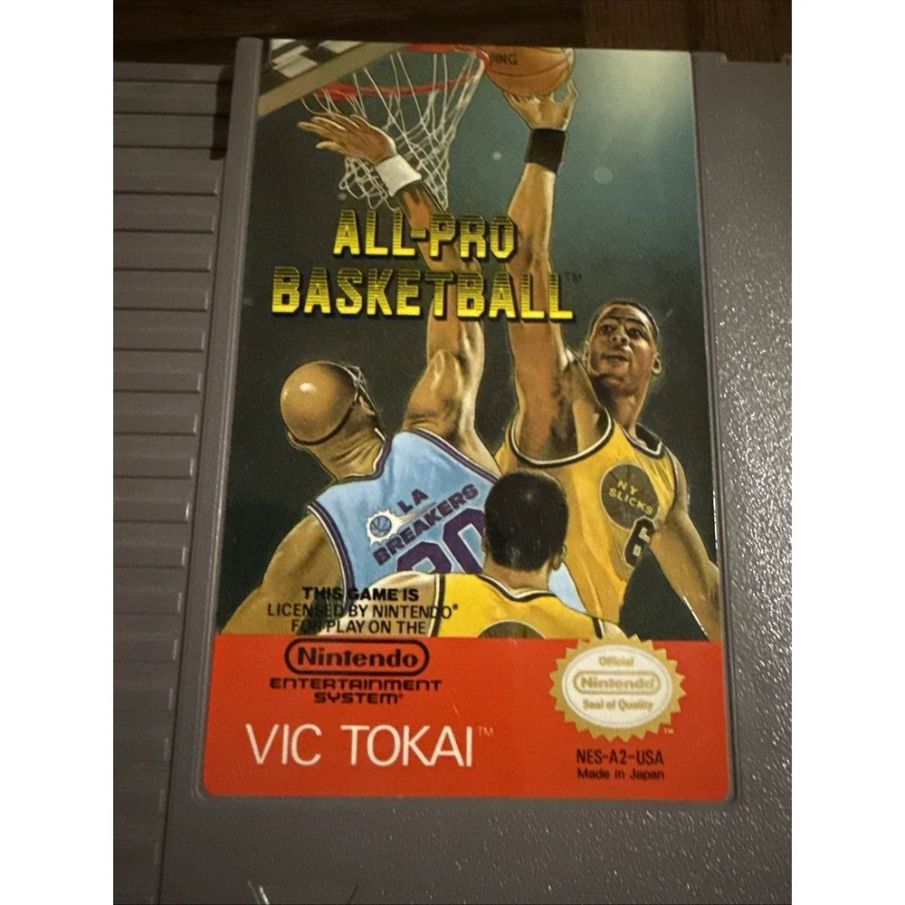 All-Pro‎ Basketball (Nintendo NES, 1989) Cartridge Only